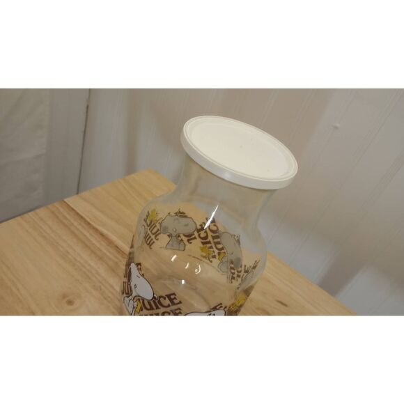 VTG Snoopy & Woodstock juice glass jug, anchor Hocking. One of a collection - Picture 6 of 9